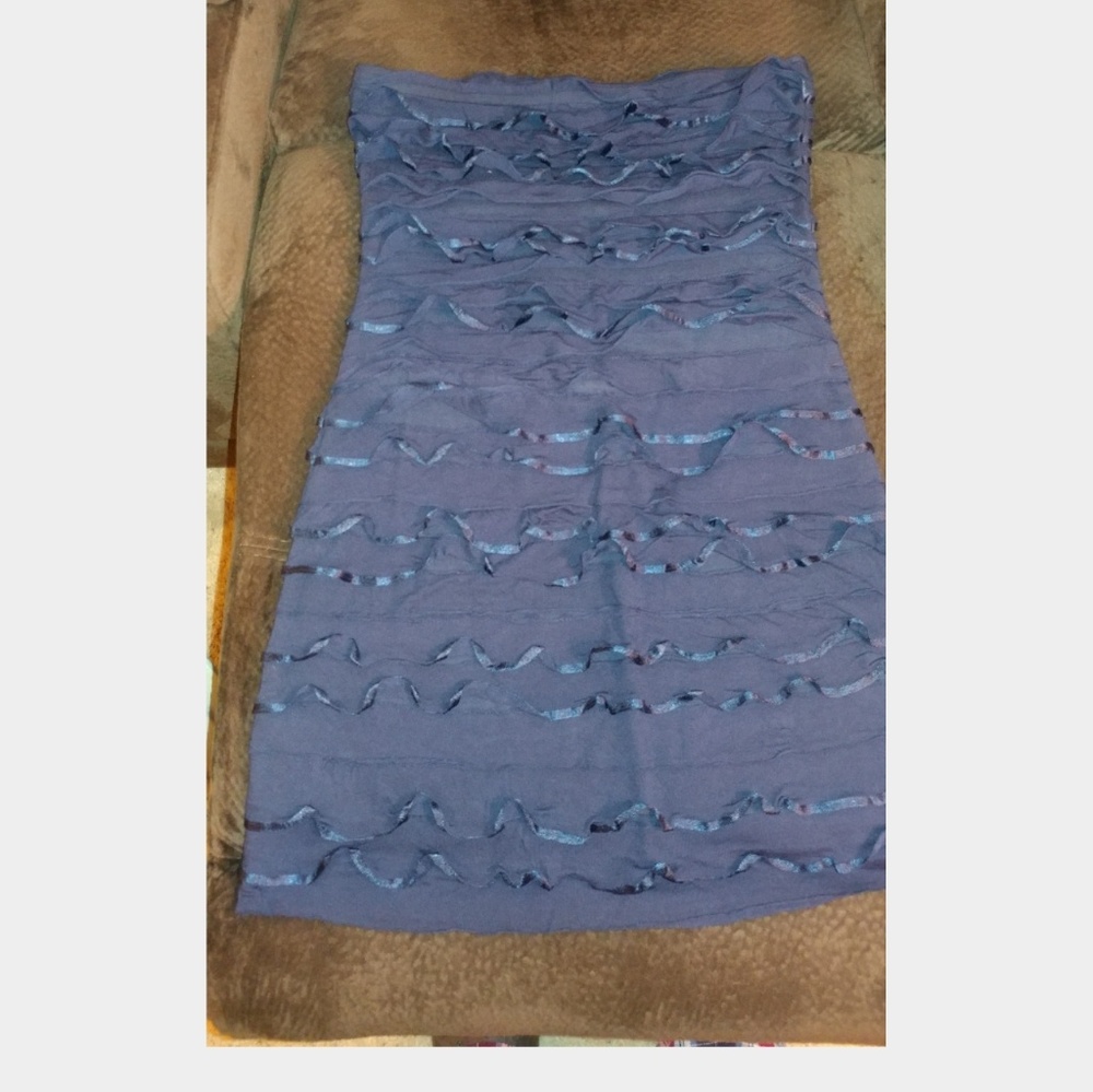 Express ruffled tube dress
